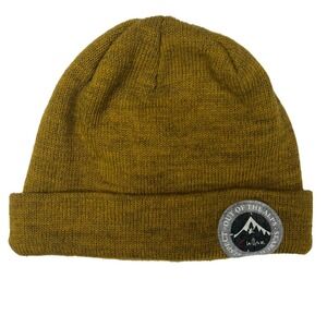 Chillaz Beanie Hat Mustard Yellow Alpaca Wool Blend Outdoor Adventure‎